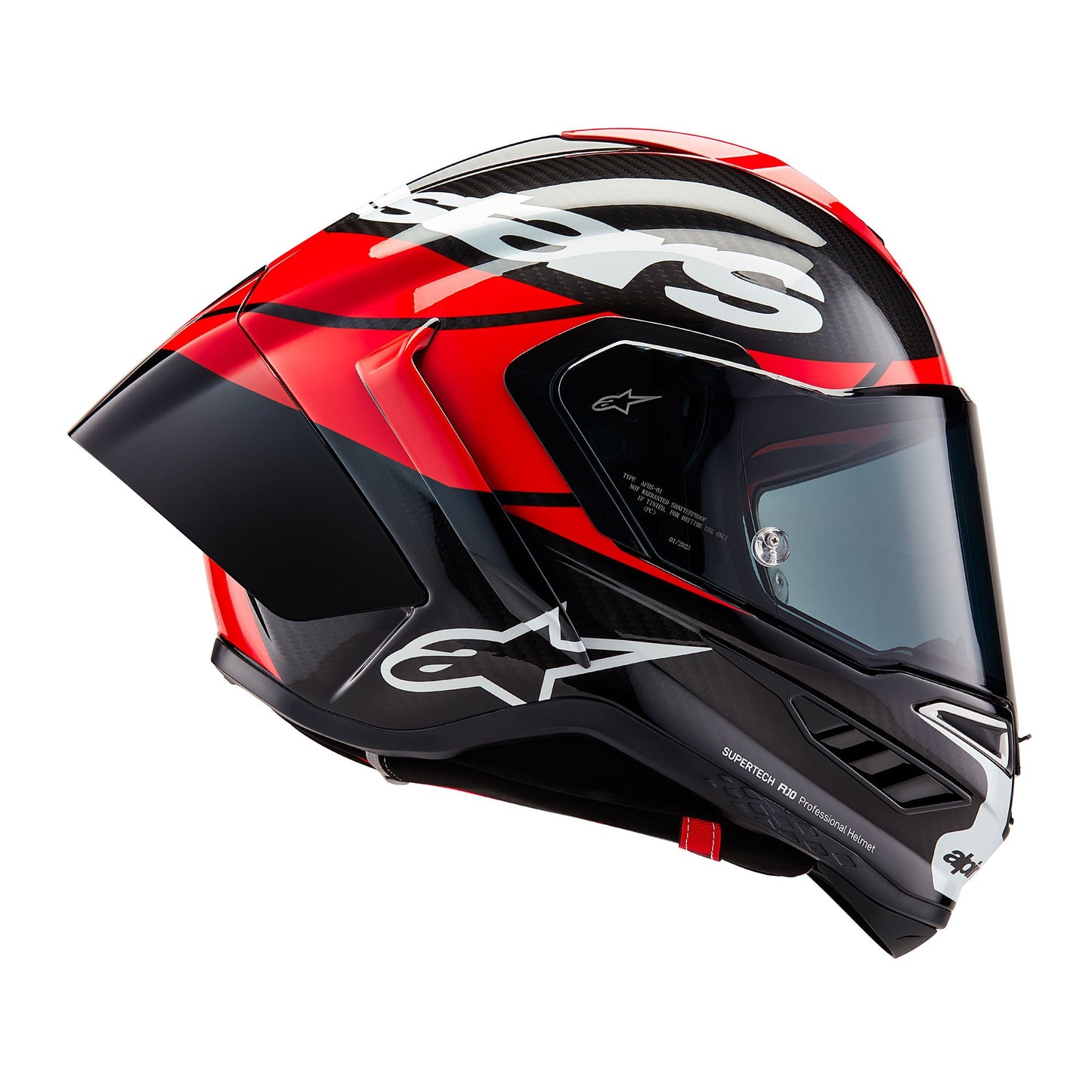 Alpinestars Supertech R10 Element Ece06/Fim Blk Carb Bright R/W GL