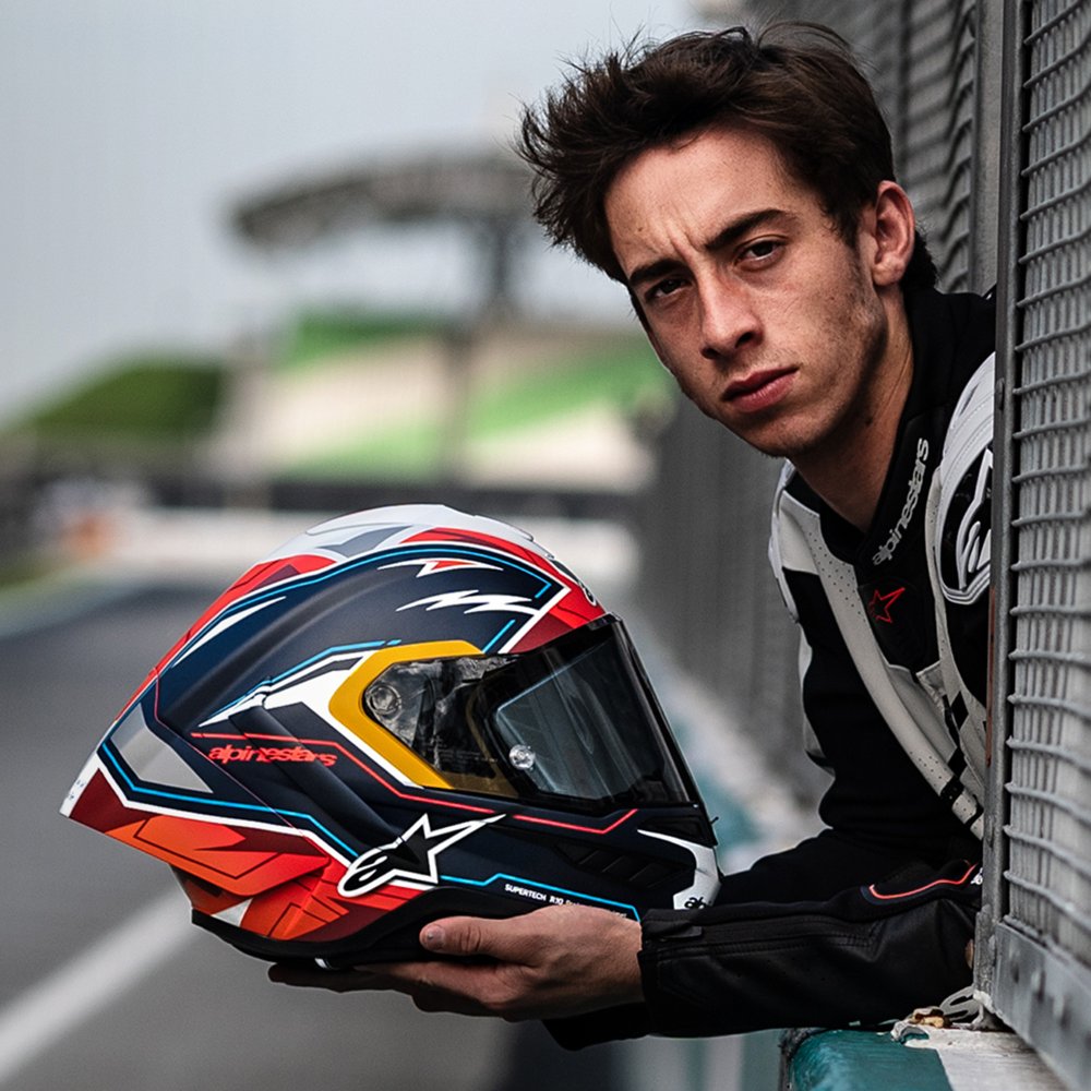 Alpinestars Supertech R10 Pedro Acosta Blu/Red/Wht/Matt