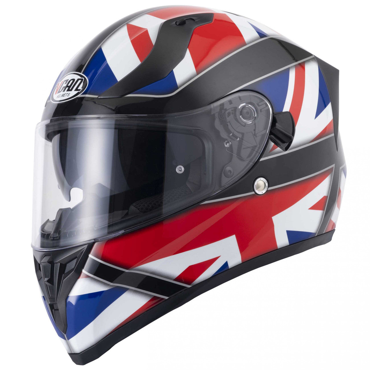 VCAN H128 Union Jack Full Face Motorcycle Helmet- Union Jack 2024