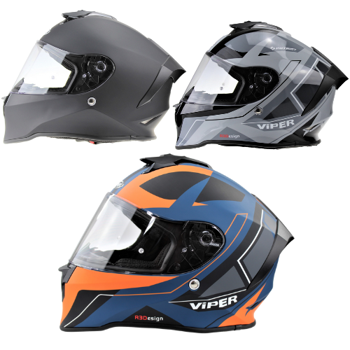 Viper 347 RS55 Race | Full-Face Motorcycle Helmet with Aerodynamic Design