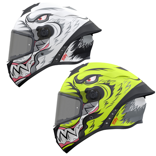 MT Targo S Toby A0 Gloss White & Matt Fluo Yellow