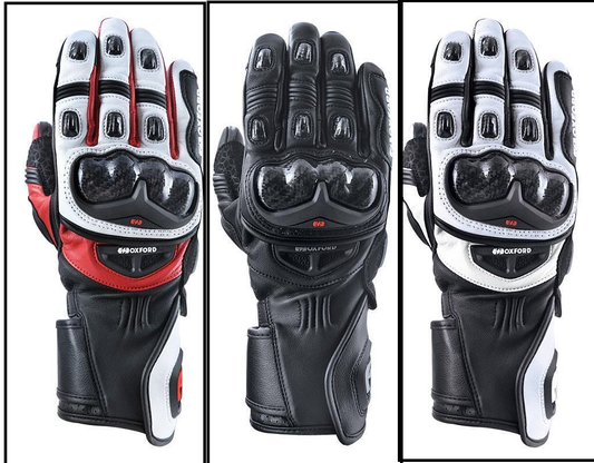 Oxford RP-2R Sports Leather Motorcycle Motorbike Gloves