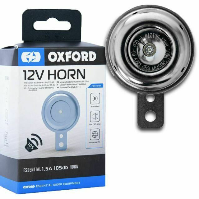 Oxford 12V  Motorbike Horn 105 db Scooter Chrome Horn
