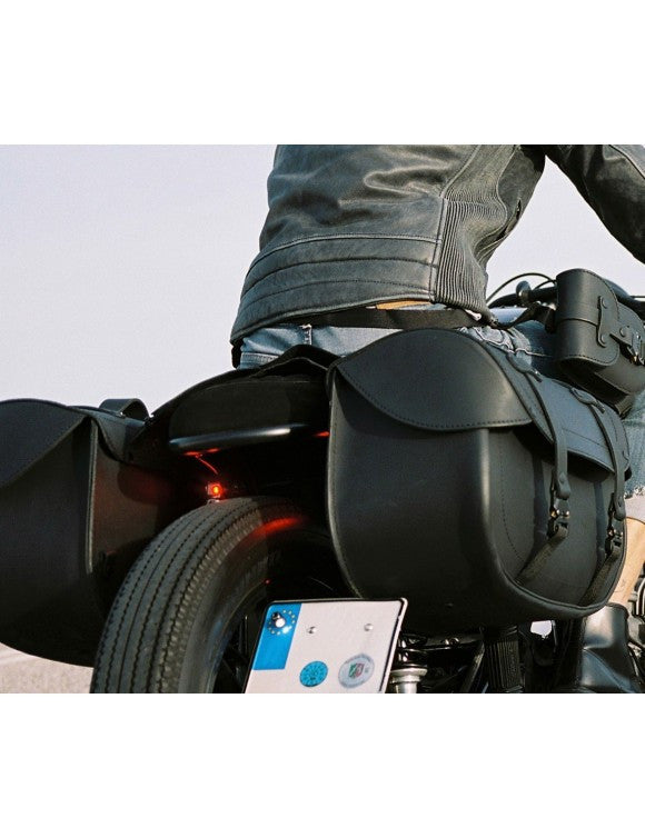 Kappa KMLW01 Borse Cafe Racer Motorbike Leather Side case 28L