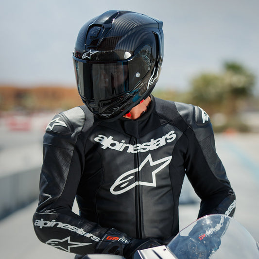 Alpinestars Supertech R10 Solid Ece06/Fim Black Carbon M&G