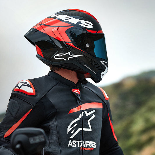 Alpinestars Supertech R10 Element Ece06/Fim Blk Carb Bright R/W GL