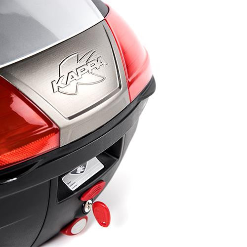 Kappa K400N Motorbike Motorcycle Panniers Top Case 40 Litre  Monolock Black Logo Plate