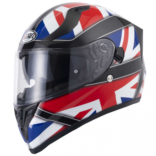 VCAN H128 Union Jack Full Face Motorcycle Helmet- Union Jack 2024