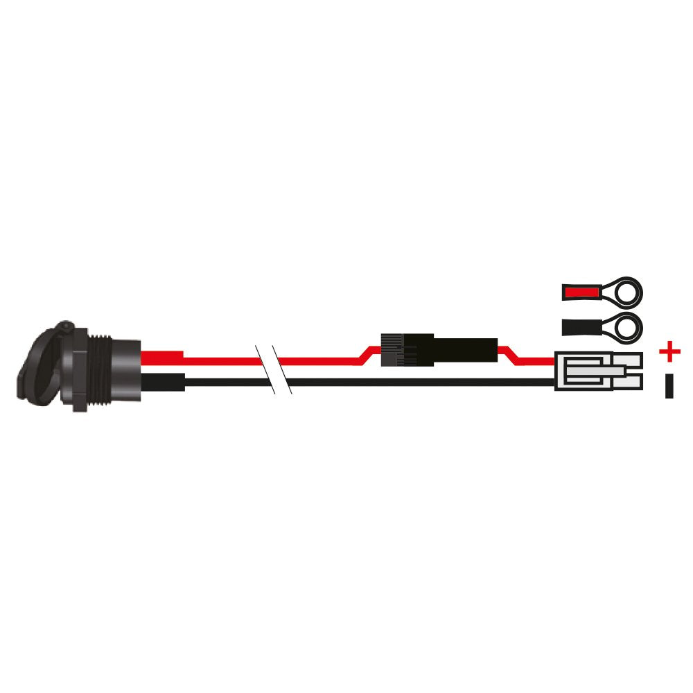 Oxford 12V SAE/Din Socket &10A fused loom