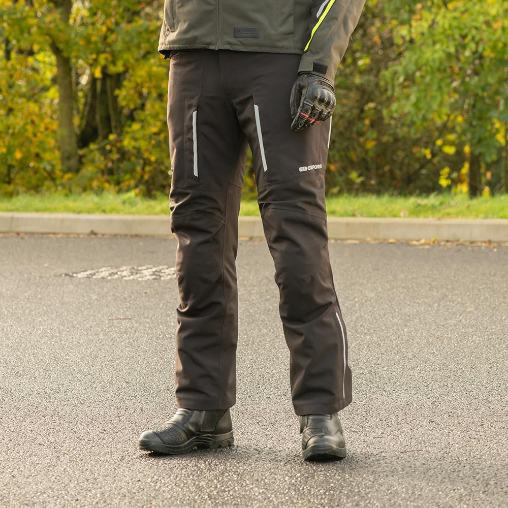 Oxford Hinterland 1.0 MS Textile Motorcycle Motorbike Pant Black Trouser Short, Long & Regular