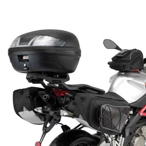Kappa Motorbike Motorcycle  Top Case 47 Liter Monokey  Black Transparent Reflectors