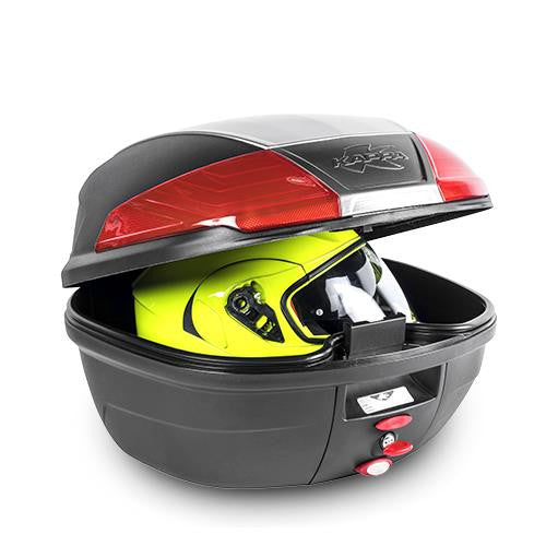 Kappa K400N Motorbike Motorcycle Panniers Top Case 40 Litre  Monolock Black Logo Plate