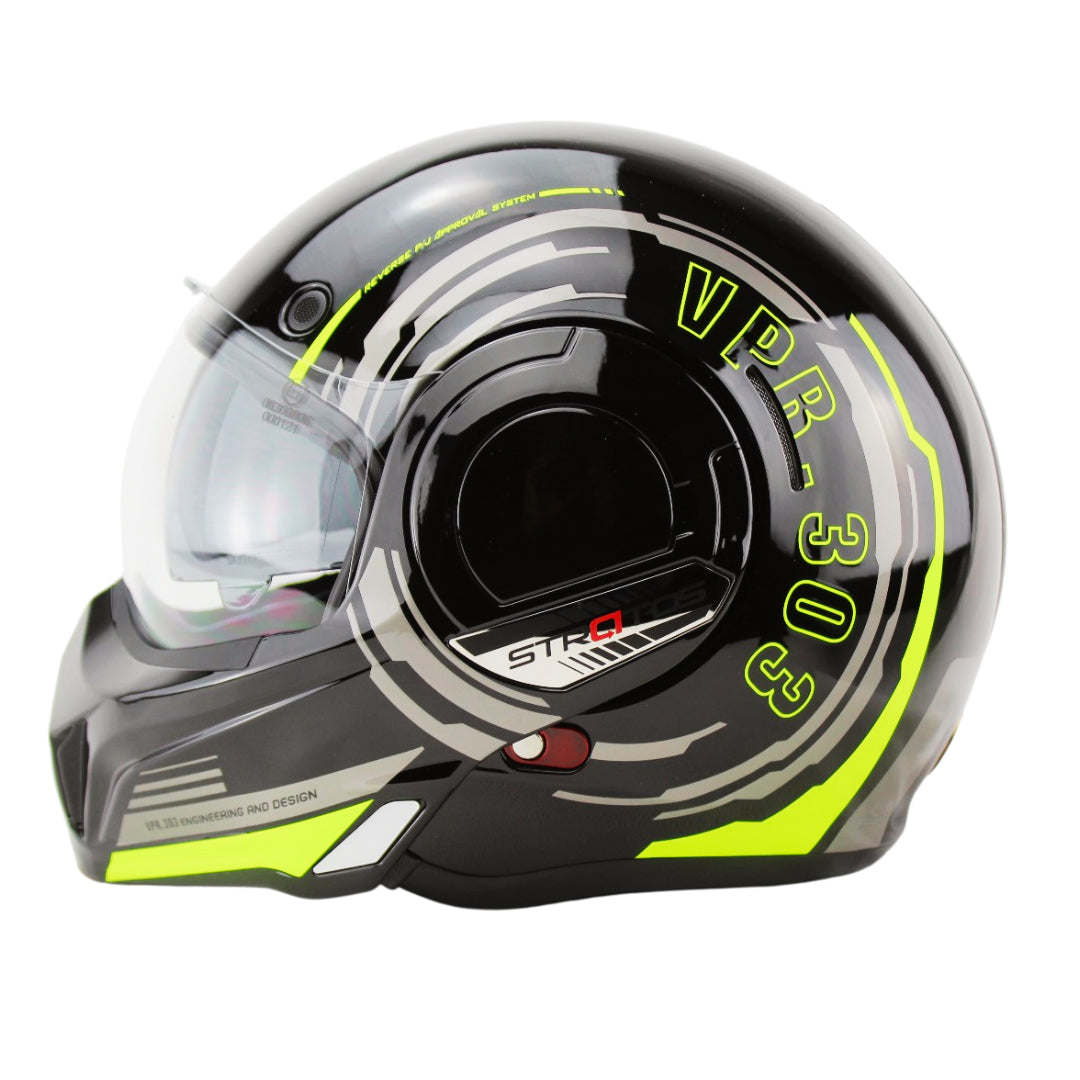 256 F242 Reverse P/J Flip Front Helmet | Dual-Certified Modular Motorcycle Helmet