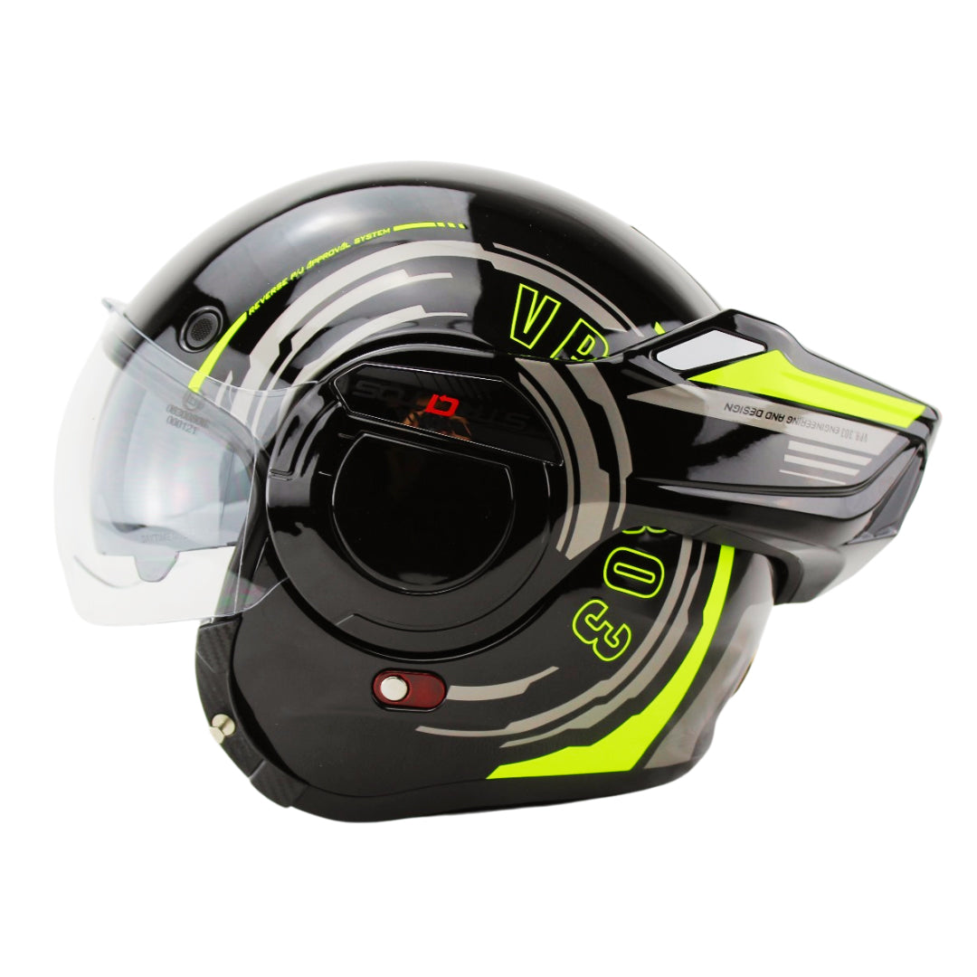 256 F242 Reverse P/J Flip Front Helmet | Dual-Certified Modular Motorcycle Helmet