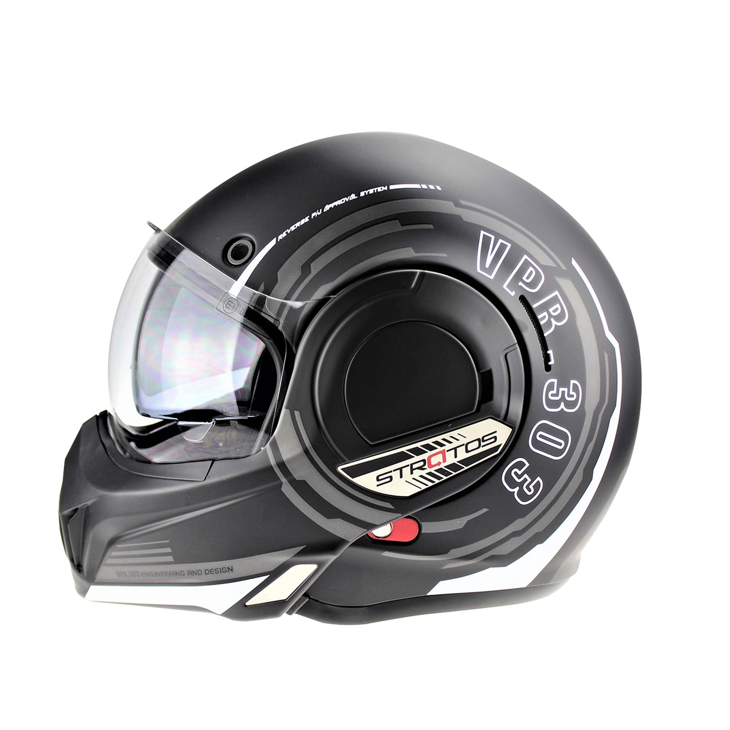 256 F242 Reverse P/J Flip Front Helmet | Dual-Certified Modular Motorcycle Helmet