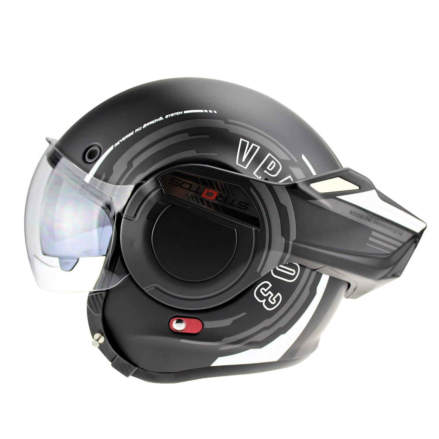 256 F242 Reverse P/J Flip Front Helmet | Dual-Certified Modular Motorcycle Helmet