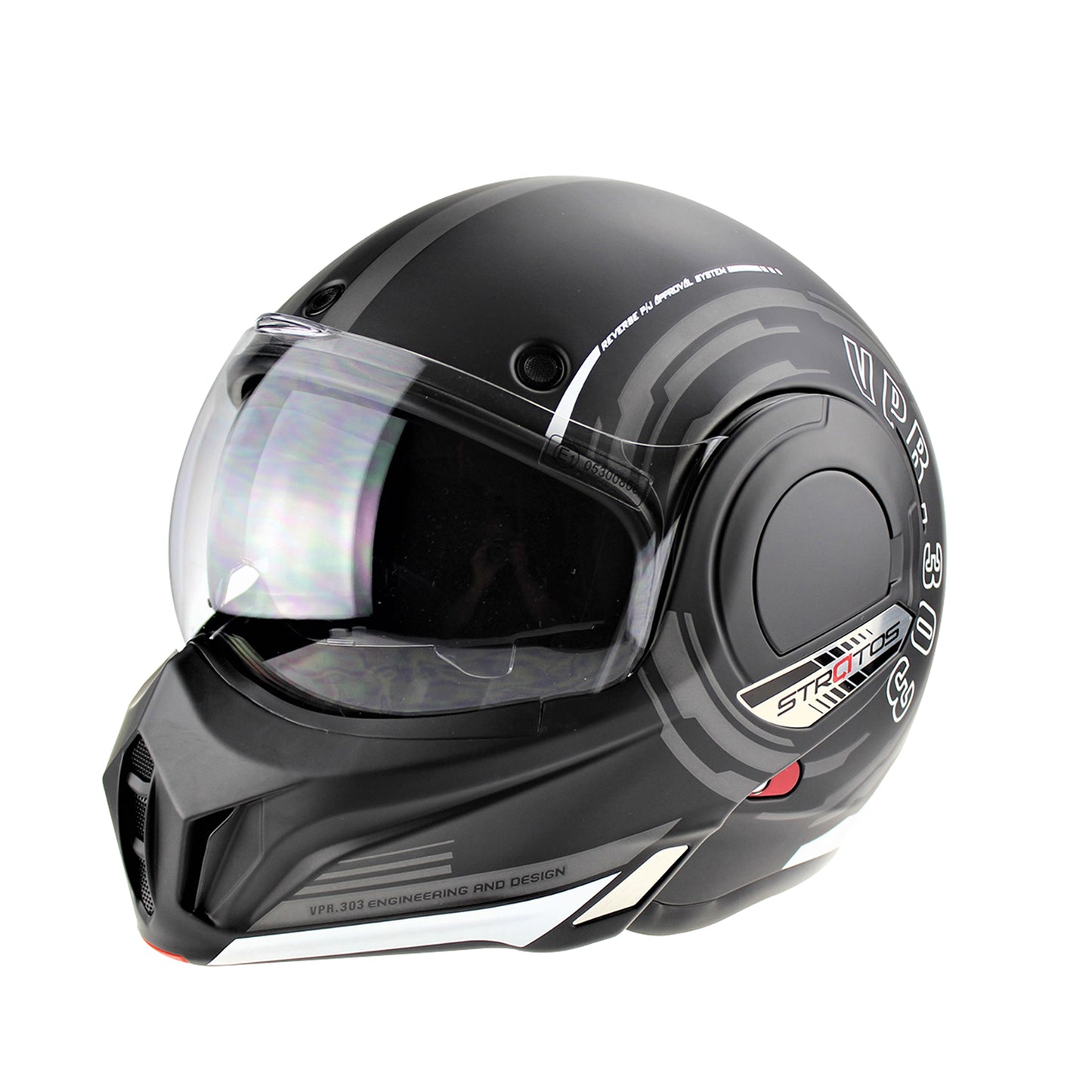 256 F242 Reverse P/J Flip Front Helmet | Dual-Certified Modular Motorcycle Helmet