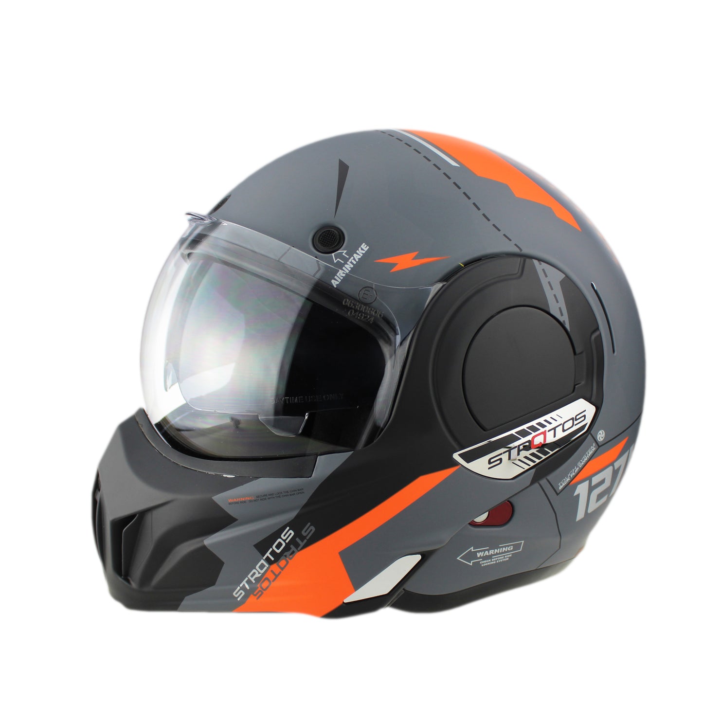 256 F242 Reverse P/J Flip Front Helmet | Dual-Certified Modular Motorcycle Helmet